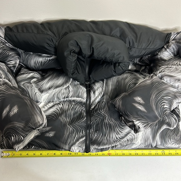 ASOS Collusion Puffer Jacket In Multi Print Mens Black And White Size L - Picture 7 of 11